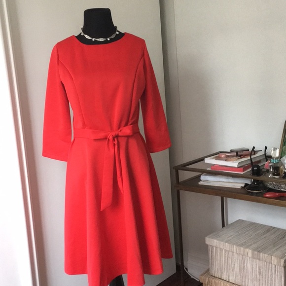 new light Dresses & Skirts - New light. Red fit flared knee length dress